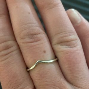 Pandora Wishbone Ring sz 8